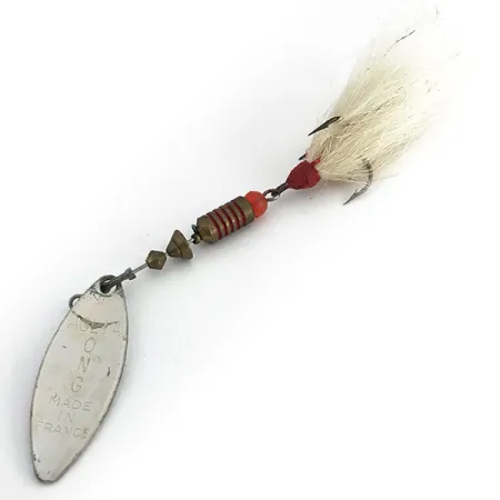 Mepps Aglia Long 2 Dressed Spinner, Zilver, 7,3g, Hertenhaar, #8810