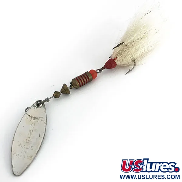 Mepps Aglia Long 2 Dressed Spinner, Zilver, 7,3g, Hertenhaar, #8810