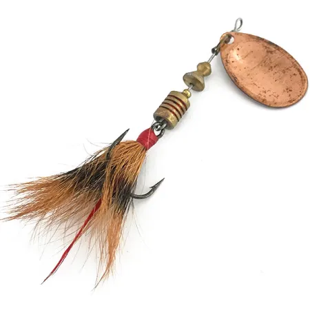 Mepps Aglia 2 dressed Spinner, Koper, 4,7g, Natuurhaarstaart, #8814