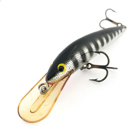 Bagley's Diving Bang-O-Lure, Zilver / Zwart, 12.5g, Balsahout, #8828