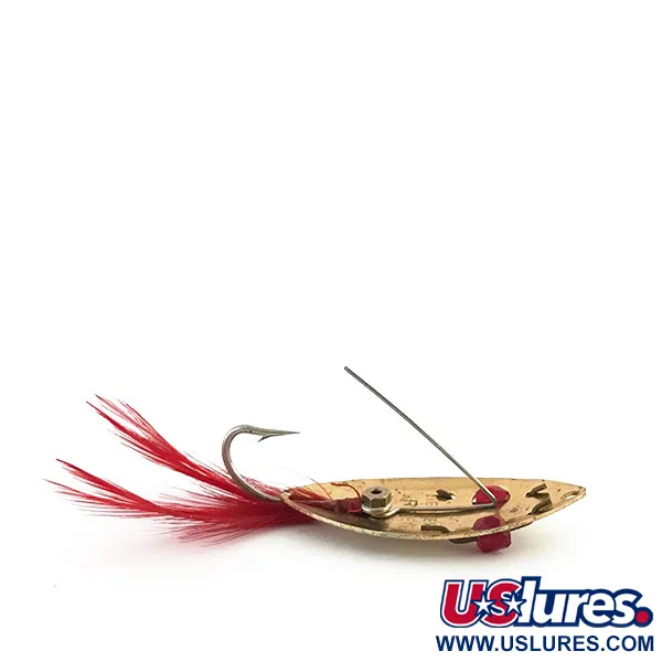 Weedless Herter's Lepel, Goud / Rood, 6g, Wierbeschermer, #8837