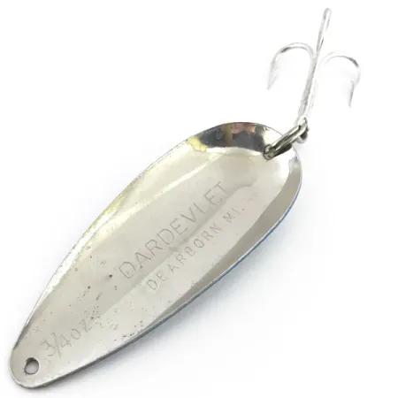 Eppinger Dardevle Dardevlet Lepel, Blauw / Nikkel, 21g, Dearborn, #8853