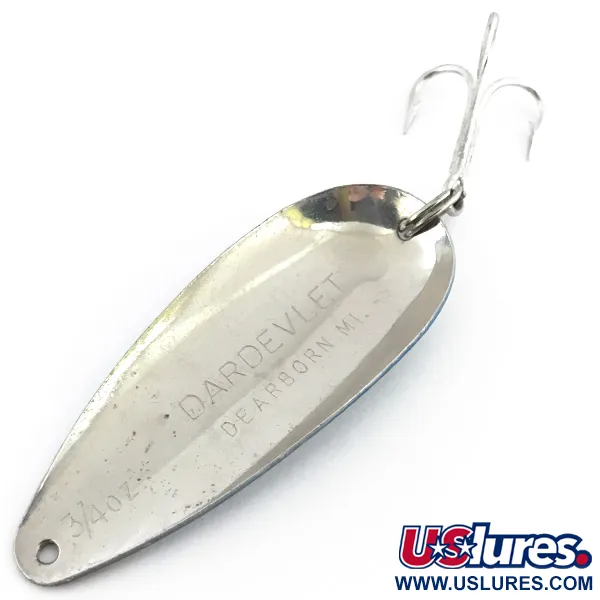 Eppinger Dardevle Dardevlet Lepel, Blauw / Nikkel, 21g, Dearborn, #8853