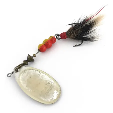 Mepps Aglia 4 squirrel tail Spinner, Zilver, 9g, Natuurlijk haar, #8857