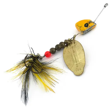 Mepps Lusox 2 Spinner, Goud / Geel, 17g, Wisselkop, #8858