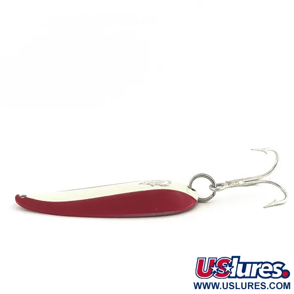 Dardevle Dardevlet Lepel, Rood / Wit / Koper, 21g, Vintage, #8943