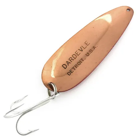 Eppinger Dardevle Lepel, Rood/Wit/Koper, 28g, Vintage-model, #8957