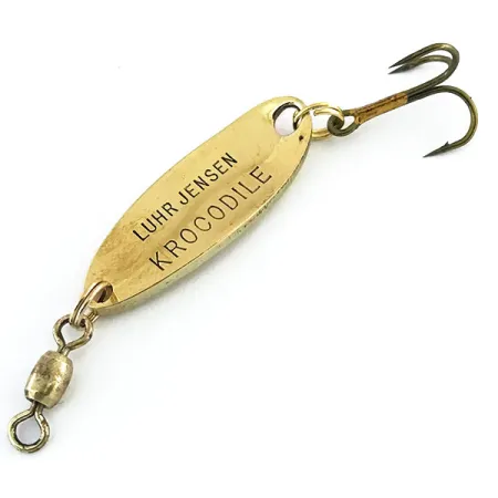 Luhr Jensen Krocodile Lepel, Gehamerd goud / Oranje, 7g, #8961