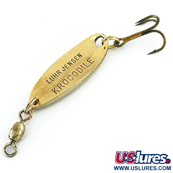 Luhr Jensen Krocodile Lepel, Gehamerd goud / Oranje, 7g, #8961