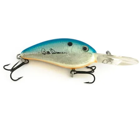 Excalibur Bomber Bill Dance Fat Fingerling Crankbait, Blauw-Zilver, 12g, #8962