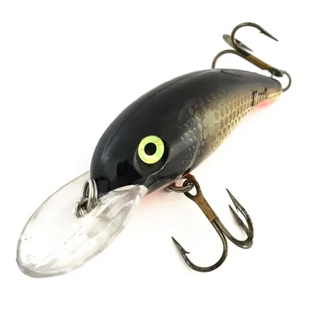 Mann's M35 Dieplopende Crankbait, Zwart Goud Oranje, 11g, Ratel, #8970