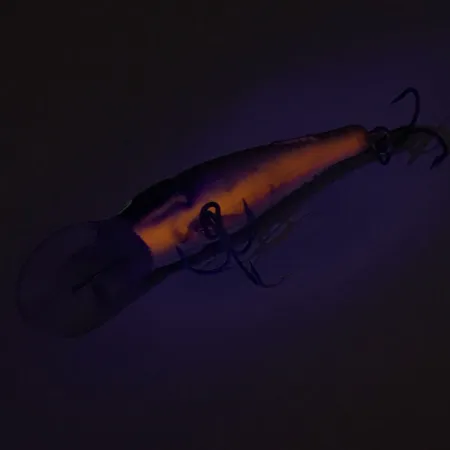 Mann's M35 Dieplopende Crankbait, Zwart Goud Oranje, 11g, Ratel, #8970