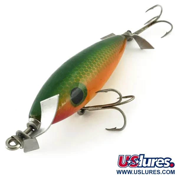 Luhr Jensen Wood Chopper Topwater, Pumpkin Seed, 14g, Dubbele Prop, #8993