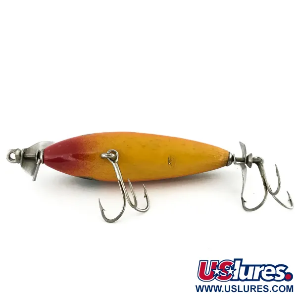 Luhr Jensen Wood Chopper Topwater, Pumpkin Seed, 14g, Dubbele Prop, #8993