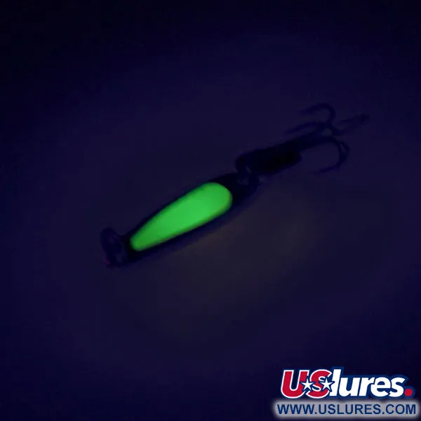 Bay de Noc Swedish Pimple UV Lepel, Nikkel/Chartreuse, 2g, #9013