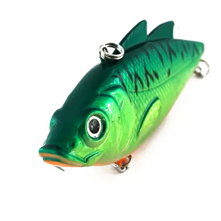 Matzuo Lipless Vibratieplug, Green Tiger, 14g, Glow-in-the-dark, #9020