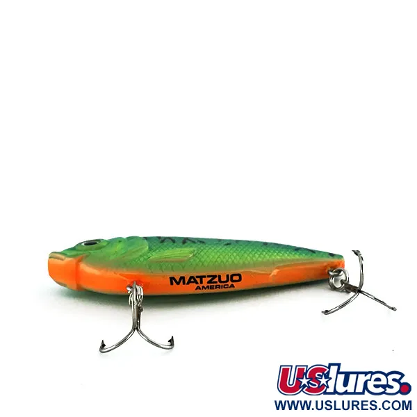 Matzuo Lipless Vibratieplug, Green Tiger, 14g, Glow-in-the-dark, #9020