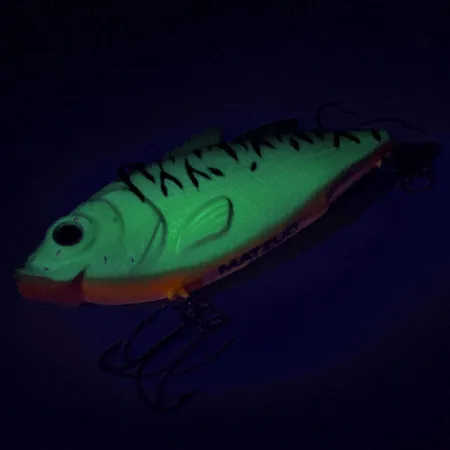 Matzuo Lipless Vibratieplug, Green Tiger, 14g, Glow-in-the-dark, #9020