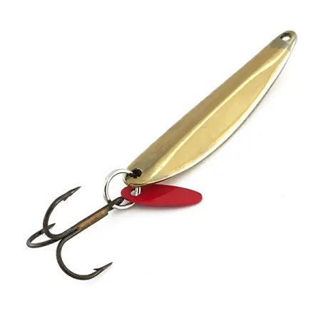 Bay de Noc Swedish Pimple Verticale Jig, Goud, 14g, Holo-tape, #9053