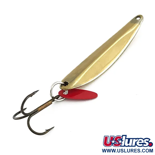 Bay de Noc Swedish Pimple Verticale Jig, Goud, 14g, Holo-tape, #9053