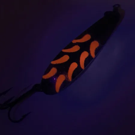 Luhr Jensen Krocodile Die #4 Lepel, Messing / Rood, 14g, UV, #9058