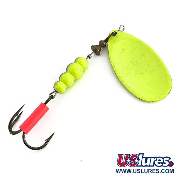 Mepps Aglia 5 Fluo UV Spinner, Chartreuse, 14g, UV-reactief, #9060