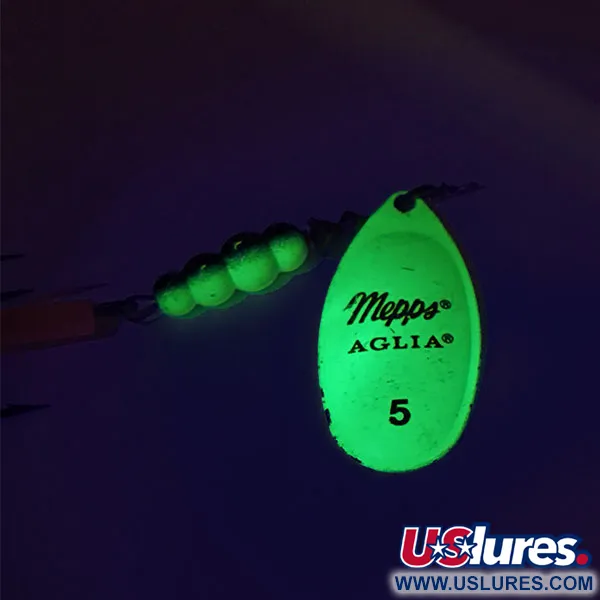 Mepps Aglia 5 Fluo UV Spinner, Chartreuse, 14g, UV-reactief, #9060