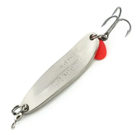 Luhr Jensen Krocodile Die #3 Lepel, Nikkel/Hologram, 14g, #9075