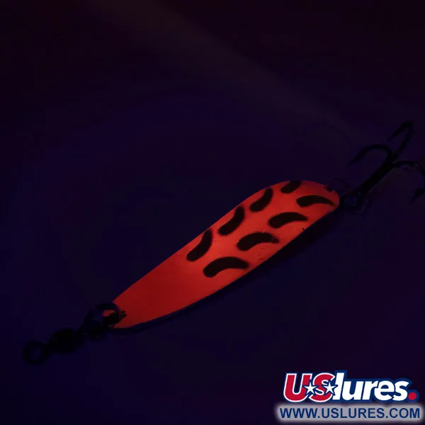 Luhr Jensen Krocodile Die #4 UV Lepel, Roze/Geel/Messing, 14g, #9080