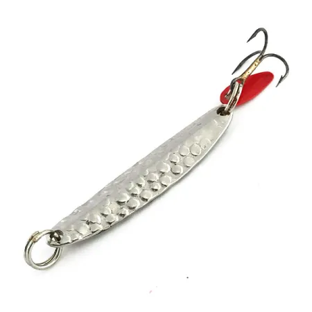 Bay de Noc Swedish Pimple Jig, Gehamerd Nikkel, 6g, #9084