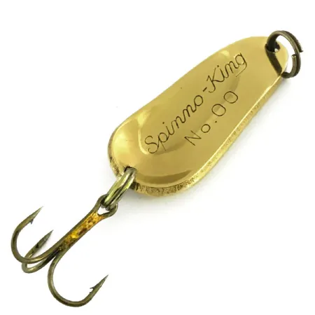 Pecos River Spinno-King 00 Lepel, Goud, 7g, Vintage, #9086