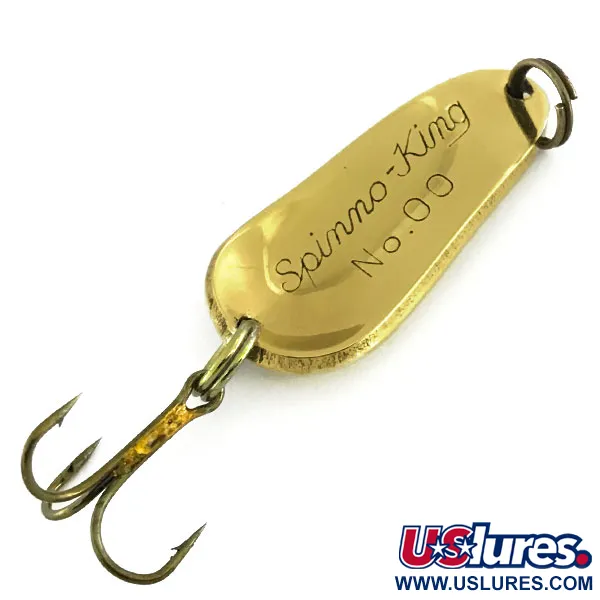 Pecos River Spinno-King 00 Lepel, Goud, 7g, Vintage, #9086