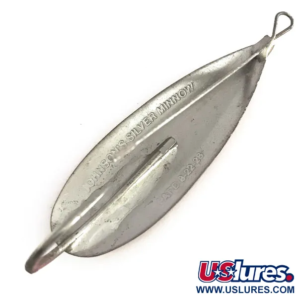 Johnson Weedless Silver Minnow Lepel, Rood/Wit/Zilver, 12g, #9089