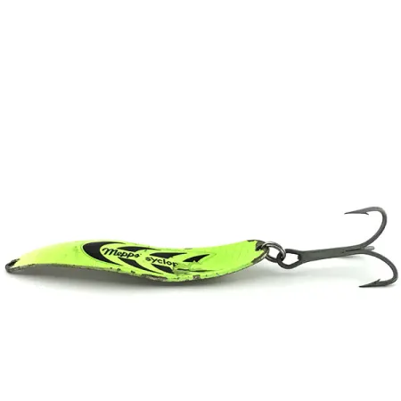 Mepps Syclops 3 Lepel, Chartreuse/Zilver, 26g, lichtgevend, #9090