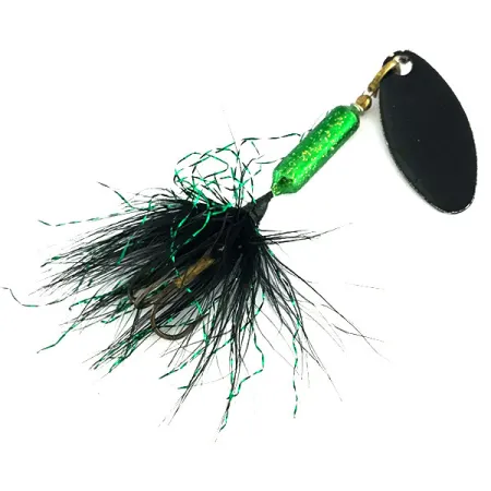 Worden’s Original Rooster Tail Spinner, Zwart / Groen, 3.6g, #9094