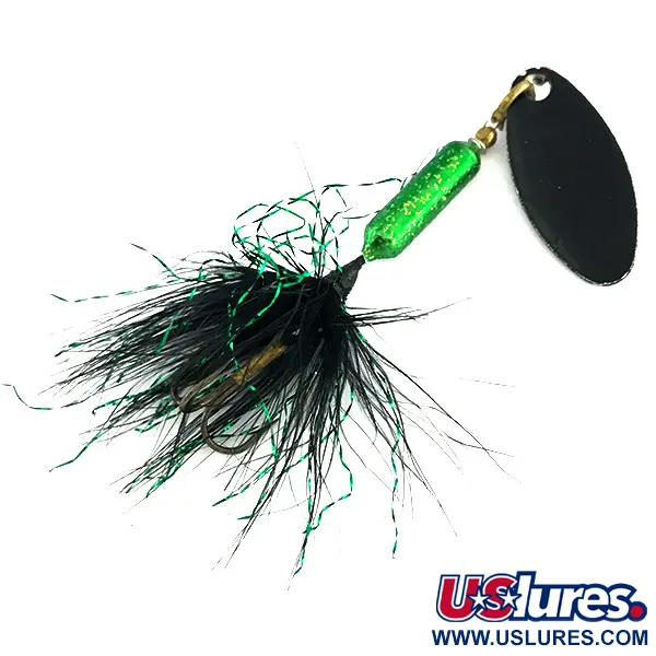 Worden’s Original Rooster Tail Spinner, Zwart / Groen, 3.6g, #9094