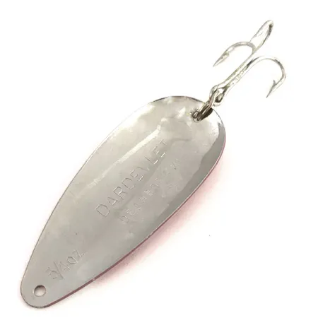 Dardevle Dardevlet Lepel, Rood/Wit/Nikkel, 21g, Gehamerd, #9140