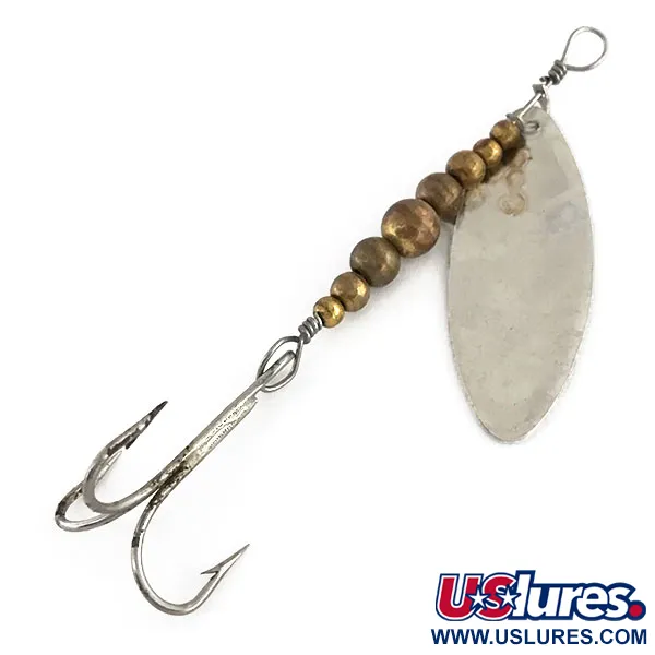 Renosky Lures Swiss Swing Spinner, Zilver/Messing, 4g, Schubben, #9171