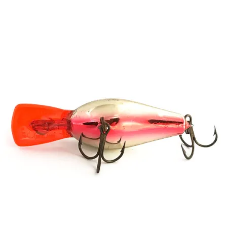 Rapala Fat Rap Plug, Zilver, 11g, rode duiklip, #9182