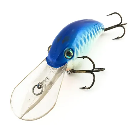 Strike King Pro Model 5XD Crankbait, Blauw/Wit, 18g, Dieplopend, #9184