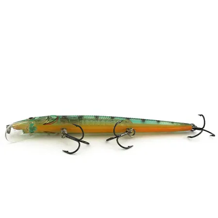 Rapala Husky Jerk HJ 14 Plug, Green Tiger, 18g, Ratel, #9202