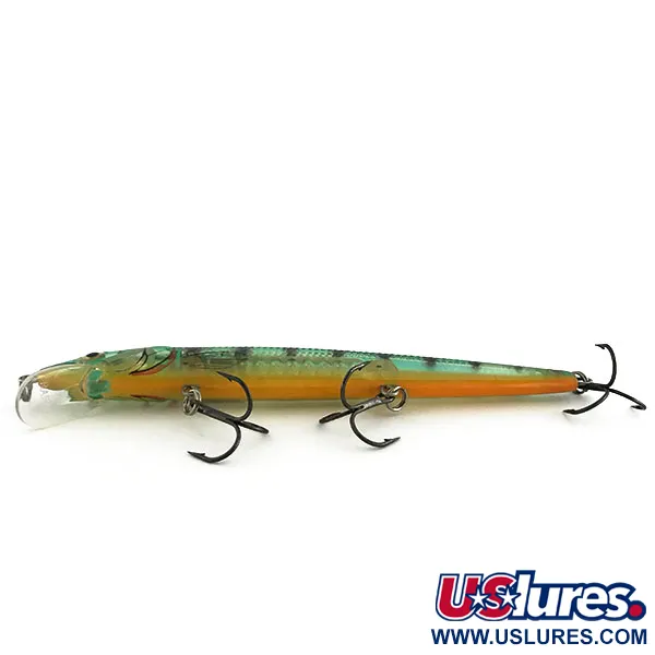 Rapala Husky Jerk HJ 14 Plug, Green Tiger, 18g, Ratel, #9202
