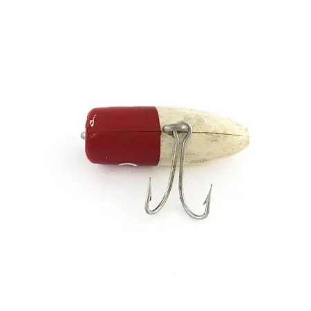 South Bend Fly-Oreno Kunstaas, Rood/Wit, 1,6g, Hout, #9227