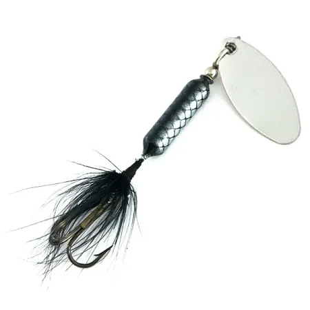 Yakima Bait Worden’s Original Rooster Tail Spinner, Nikkel/Zwart, #9263