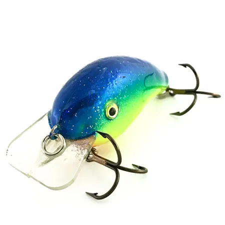 Strike King KVD 1.5 Hard Knock Crankbait, Chart/Blauwe Glitter, 10g, #9280