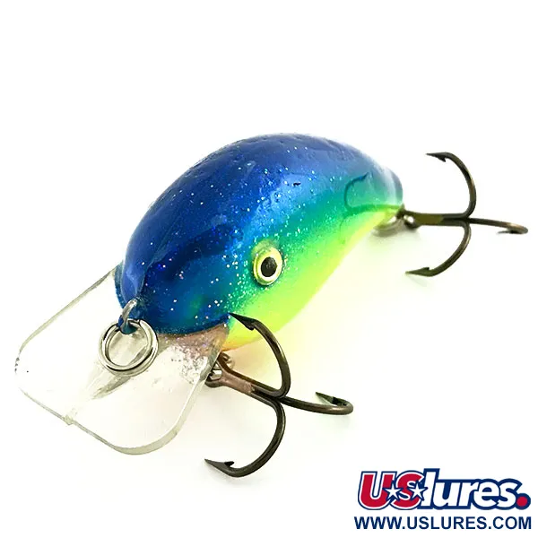 Strike King KVD 1.5 Hard Knock Crankbait, Chart/Blauwe Glitter, 10g, #9280