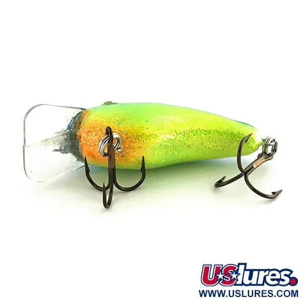 Strike King KVD 1.5 Hard Knock Crankbait, Chart/Blauwe Glitter, 10g, #9280