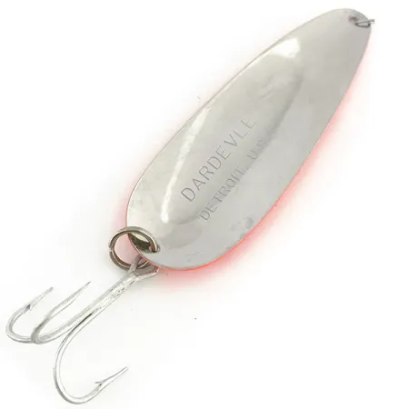 Eppinger Dardevle UV Lepel, Oranjerood/Zwart/Nikkel, 28g, #9289