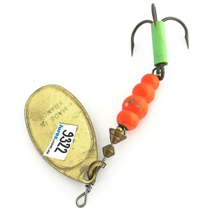 Mepps Aglia 5 UV Spinner, Goud, 14g, UV-reactief, #9322