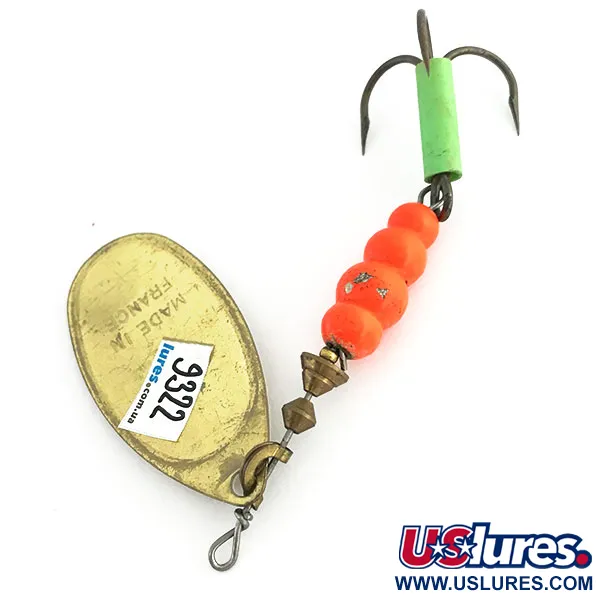 Mepps Aglia 5 UV Spinner, Goud, 14g, UV-reactief, #9322